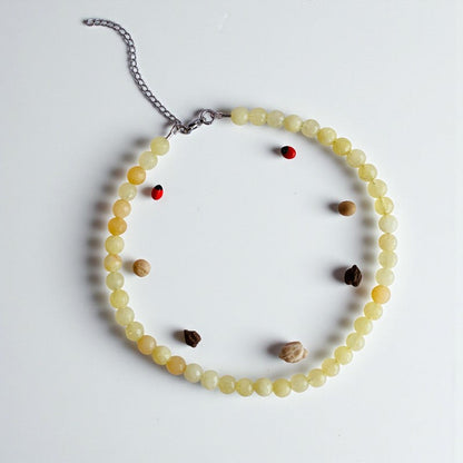 Energy Necklace | Yellow Calcite - For Kids Girls | Includes: Necklace