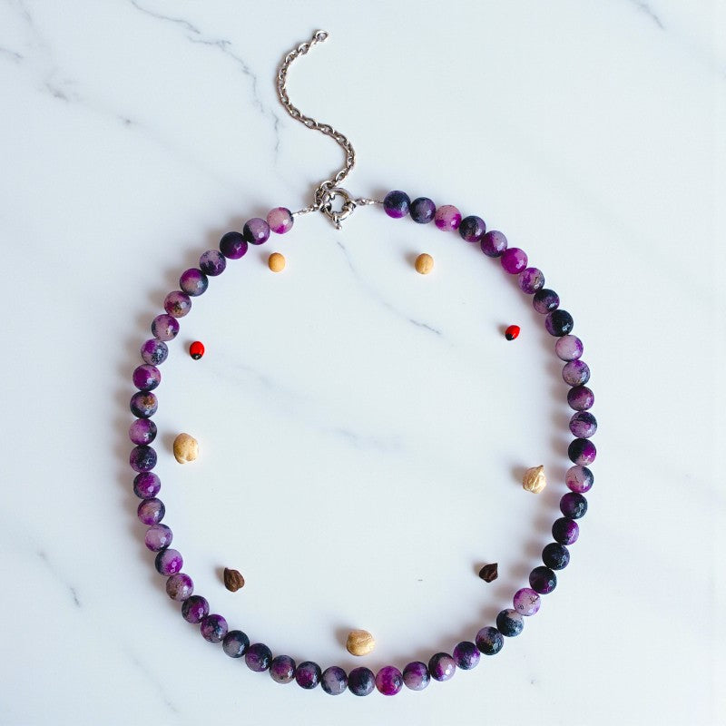 Bold Courage Necklace | Purple Emerald - For Women | Includes: Necklace