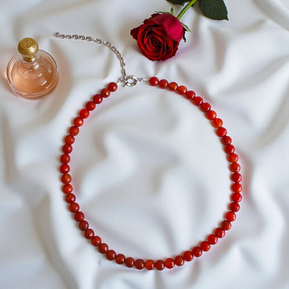Bold Vitality Necklace | Carnelian - For Women | Includes: Necklace