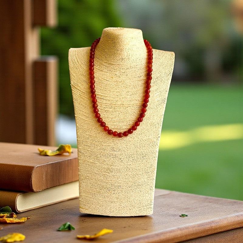 Bold Vitality Necklace | Carnelian - For Women | Includes: Necklace