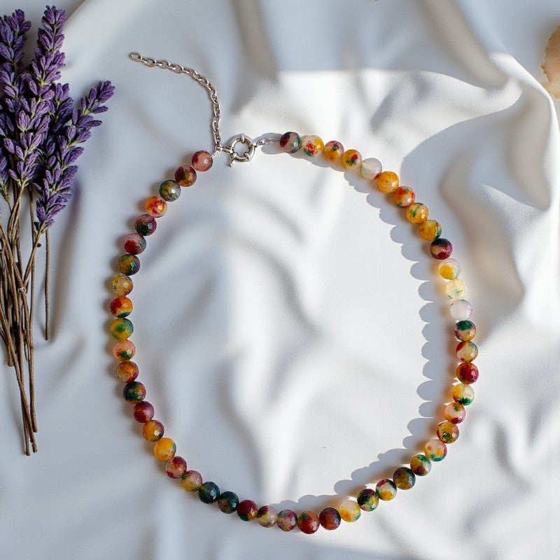 Bold Harmony Necklace | Mix Jade - For Women | Includes: Necklace