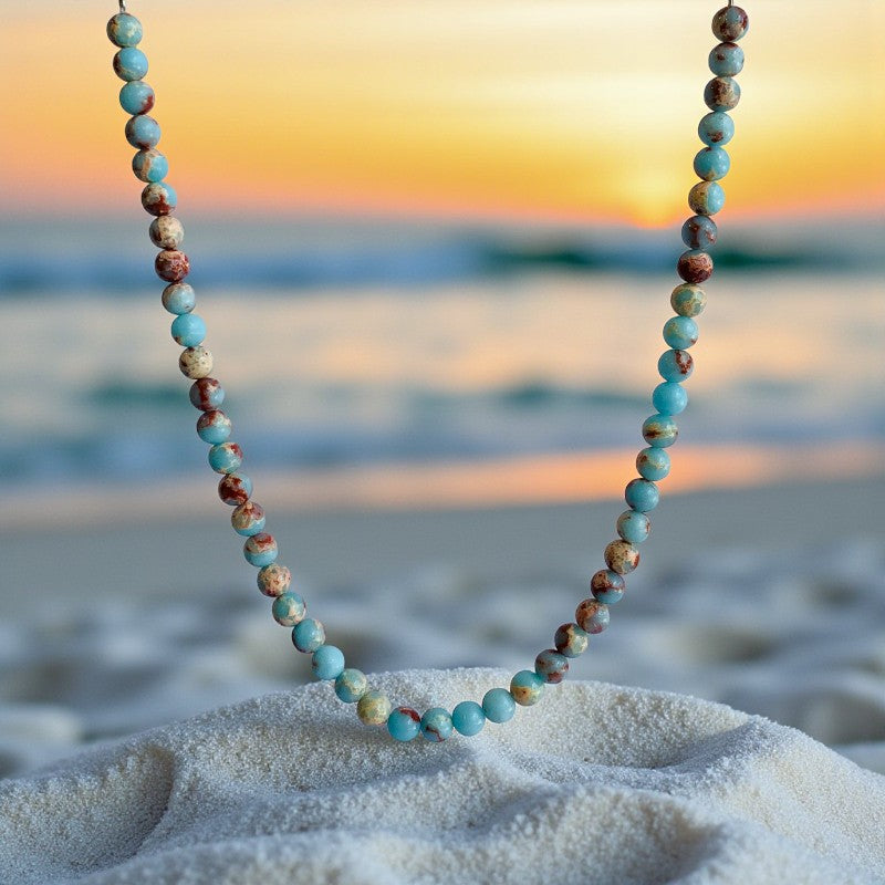 Bold Serenity Necklace | Aquamarine - For Women | Includes: Necklace