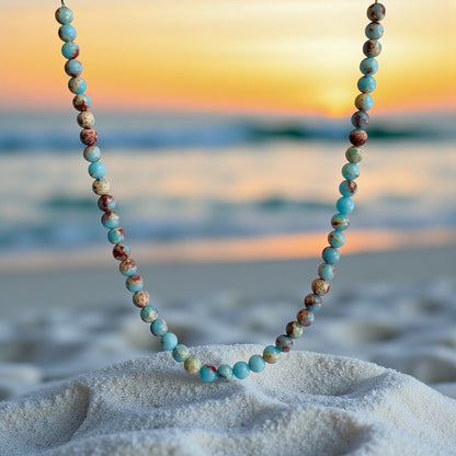 Bold Serenity Necklace | Aquamarine - For Women | Includes: Necklace