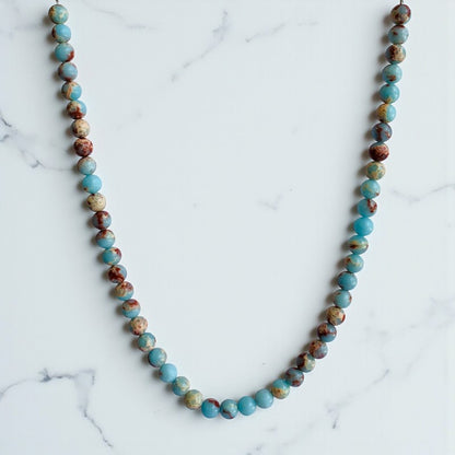 Bold Serenity Necklace | Aquamarine - For Women | Includes: Necklace