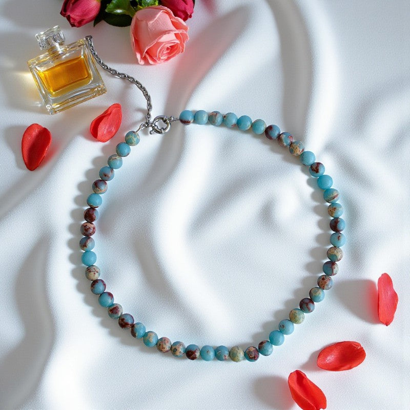 Bold Serenity Necklace | Aquamarine - For Women | Includes: Necklace