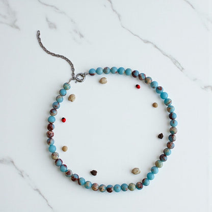 Bold Serenity Necklace | Aquamarine - For Women | Includes: Necklace