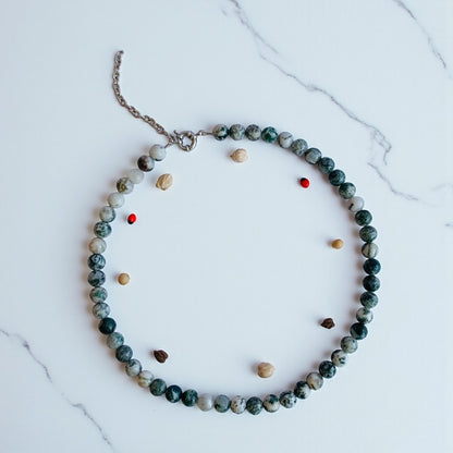 Bold Balance Necklace | Tree Agate - For Women | Includes: Necklace
