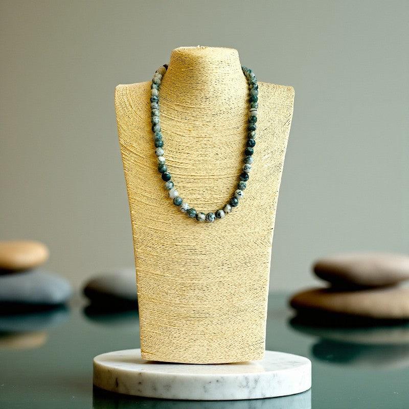 Bold Balance Necklace | Tree Agate - For Women | Includes: Necklace