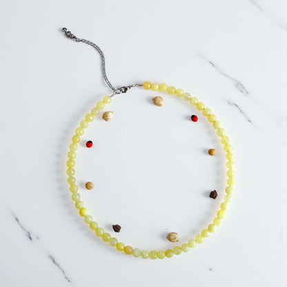 Vitality Necklace | Yellow Calcite - For Women | Includes: Necklace