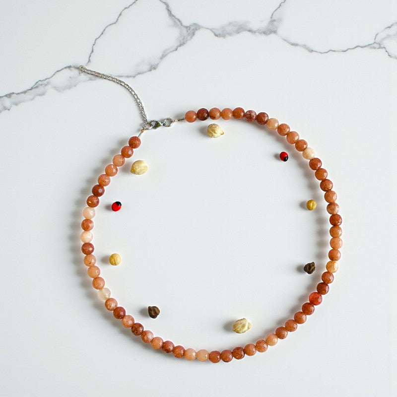 Intuition Necklace | Peach Moonstone - For Women | Includes: Necklace