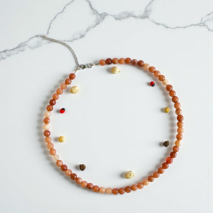 Intuition Necklace | Peach Moonstone - For Women | Includes: Necklace