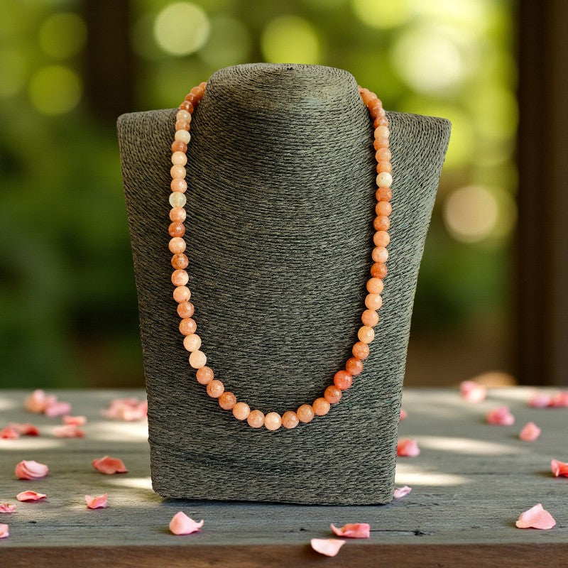Intuition Necklace | Peach Moonstone - For Women | Includes: Necklace