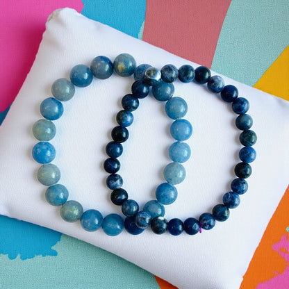 Focus Stacked Bracelets | Blue Aventurine - For Unisex | Includes: Bracelets (Set of 2)