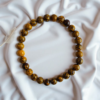 Energy Stacked Bracelets | Yellow Calcite - For Unisex | Includes: Bracelets (Set of 2)