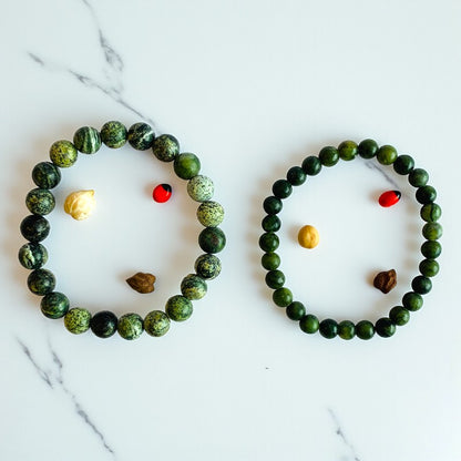 Endurance Stacked Bracelets | Rhyolite - For Unisex | Includes: Bracelets (Set of 2)