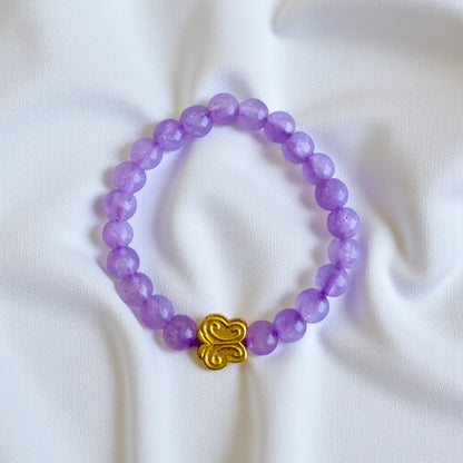 Flexi Modern Rings | Amethyst Gemstones - For Women | Includes: Rings (Set of 2)