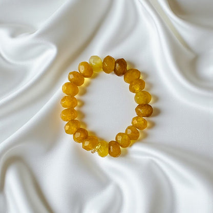 Flexi Modern Rings | Calcite & Jade Gemstones - For Women | Includes: Rings (Set of 2)