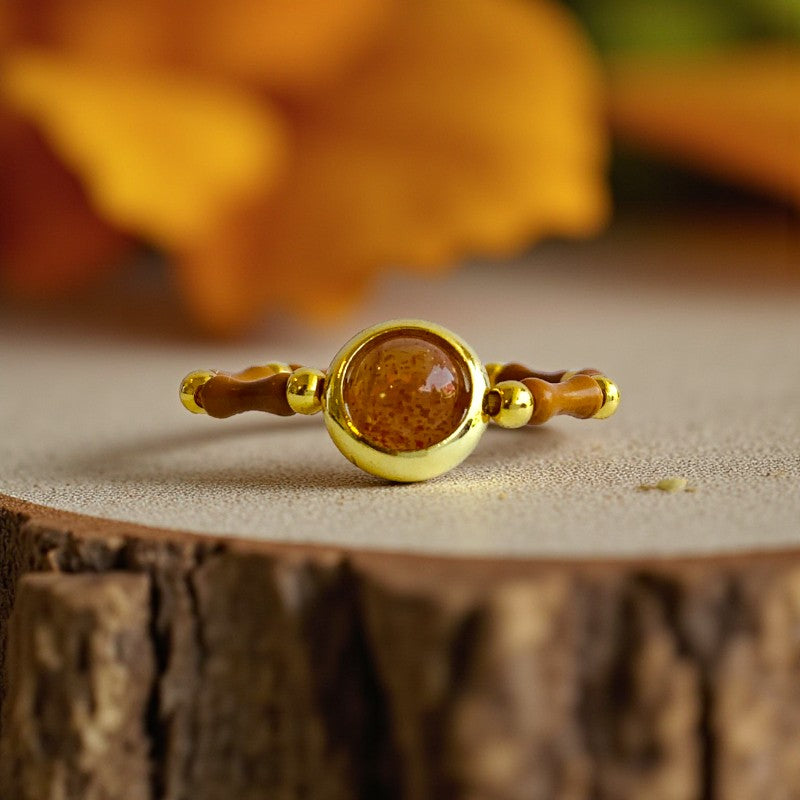 Flexi Modern Rings | Calcite & Jade Gemstones - For Women | Includes: Rings (Set of 2)