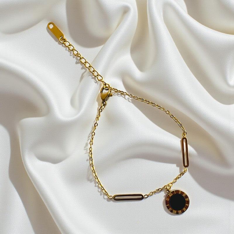 Roman Dainty Bracelet | 18K PVD Gold Plated - For Women | Includes: Bracelet