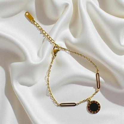 Roman Dainty Bracelet | 18K PVD Gold Plated - For Women | Includes: Bracelet