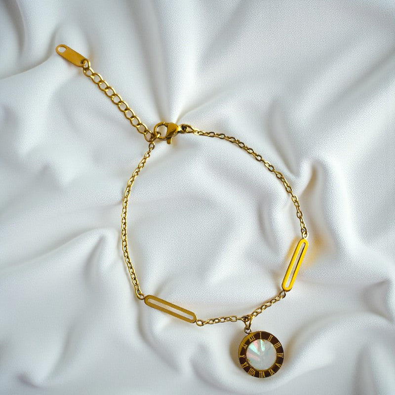 Roman Dainty Bracelet | 18K PVD Gold Plated - For Women | Includes: Bracelet