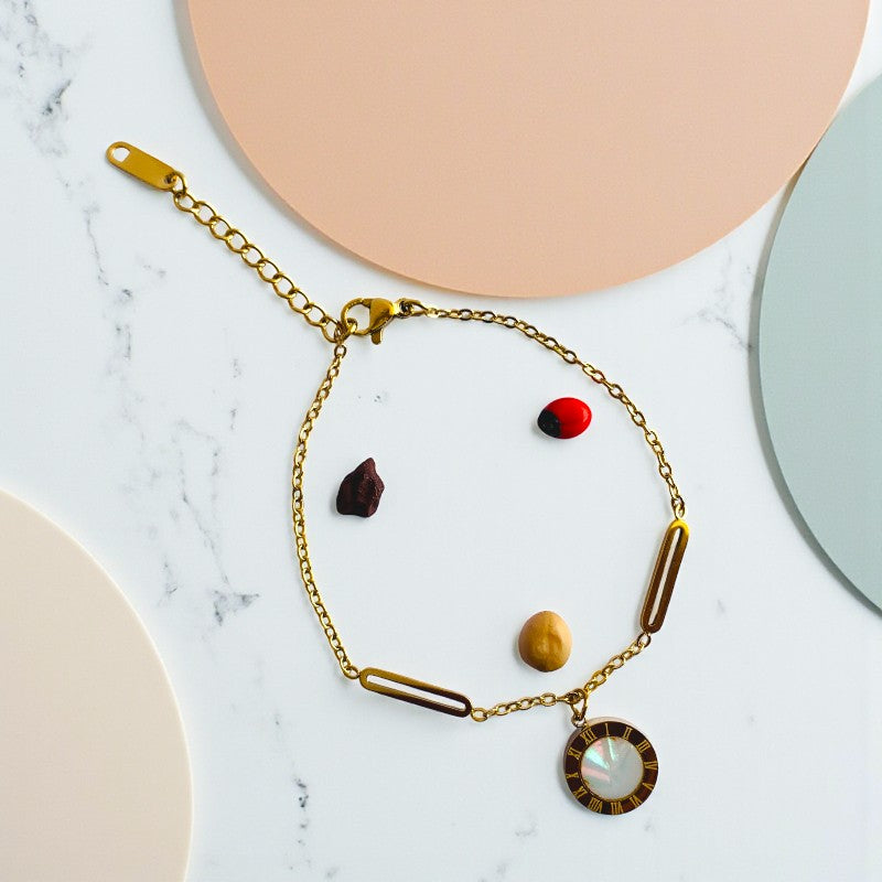 Roman Dainty Bracelet | 18K PVD Gold Plated - For Women | Includes: Bracelet