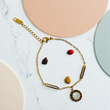 Roman Dainty Bracelet | 18K PVD Gold Plated - For Women | Includes: Bracelet