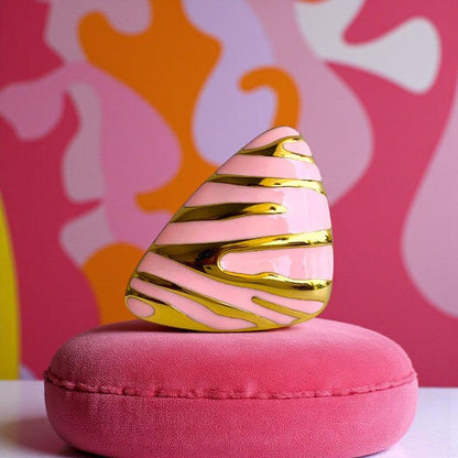 Pink Triangle Chunky Ring| 18K PVD Gold Plated - For Women | Includes: Ring