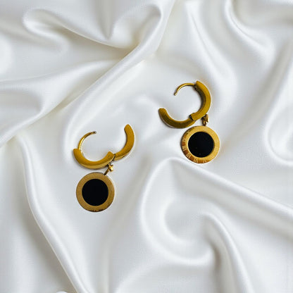 Roman Dainty Earring | 18K PVD Gold Plated - For Women | Includes: Earring