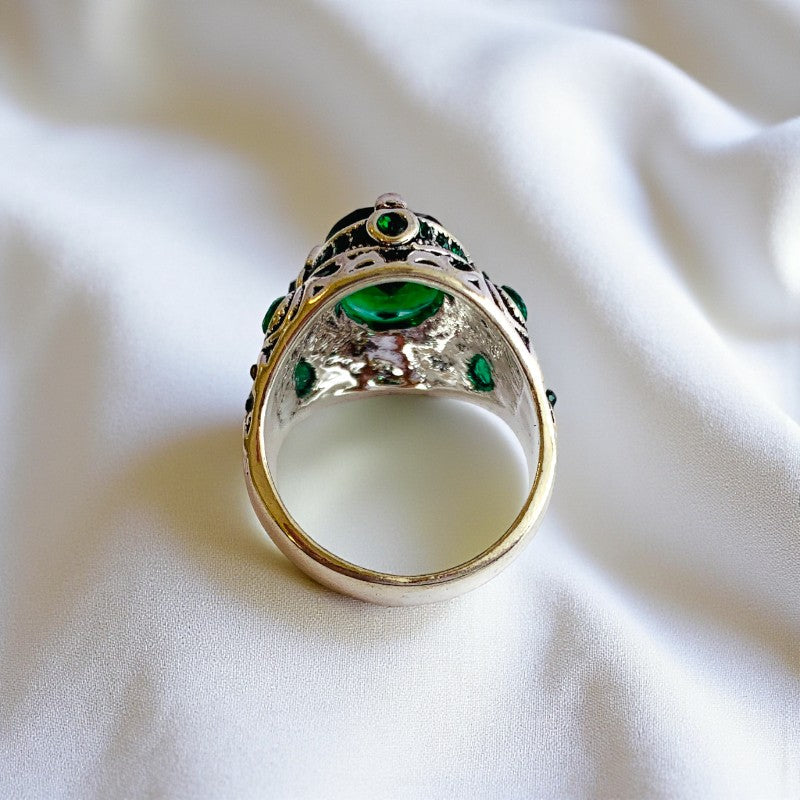 Zen Force Ring | Green Zircon – For Men | Includes: Ring
