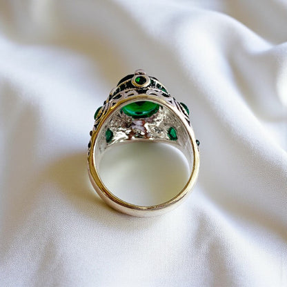 Zen Force Ring | Green Zircon – For Men | Includes: Ring