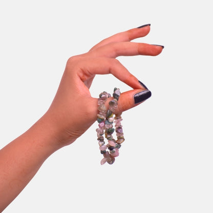 Sacred Roots Dual Layer Bracelet | Indian Agate Chips – For Women | Includes: Bracelet