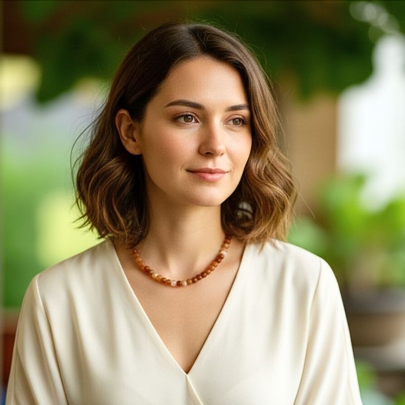 Intuition Necklace | Peach Moonstone - For Women | Includes: Necklace