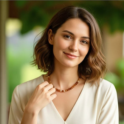 Intuition Necklace | Peach Moonstone - For Women | Includes: Necklace