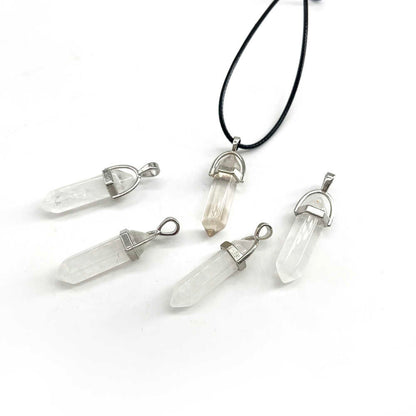 Clarity Pencil Necklace | Clear Quartz - For Kids | Includes: Necklace
