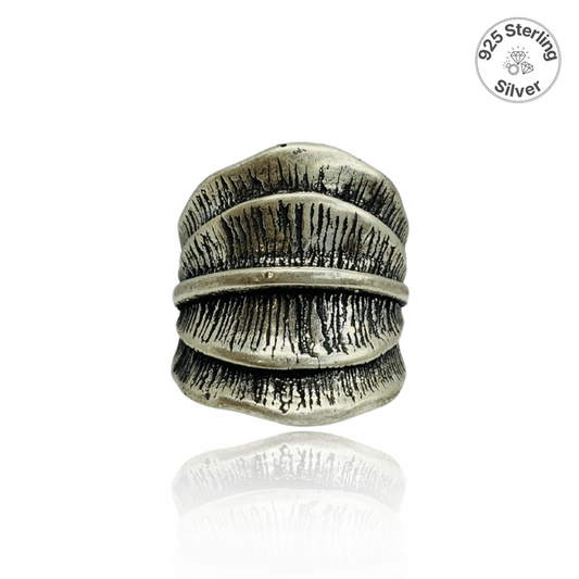 Wild Leaf Statement Ring | 925 Silver - For Women | Includes: Ring