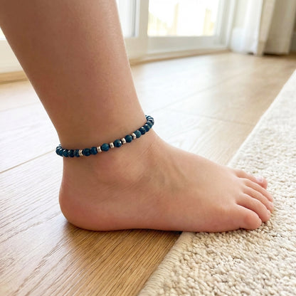 Fearless Glow Anklet | Azurite Stone - For Girl Kids | Includes: Anklet