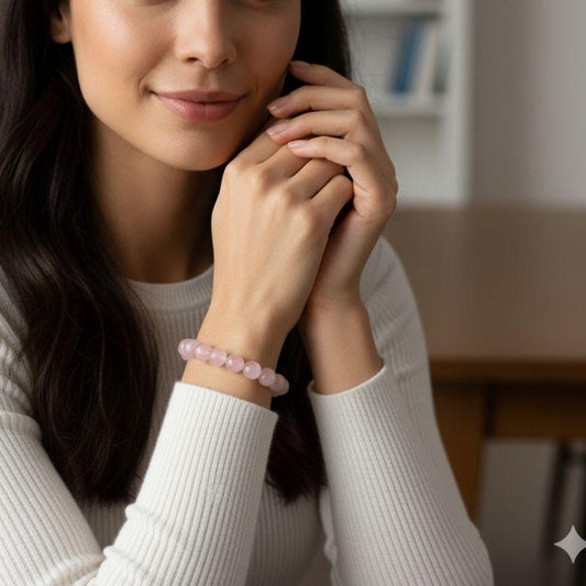 Love Bracelet | Rose Quartz - For Unisex | Includes: Bracelet