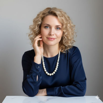 Lustrous Grace Necklace | Mother of Pearl Stone - For Women | Includes: Necklace