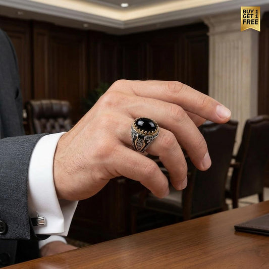 Royal Mystic Zircon Ring | Premium Alloy– For Men | Includes: Ring