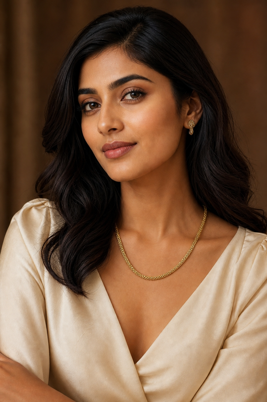 Weave BRAIDED CHAIN Necklace | Gold-Tone - For Women | Includes: Necklace