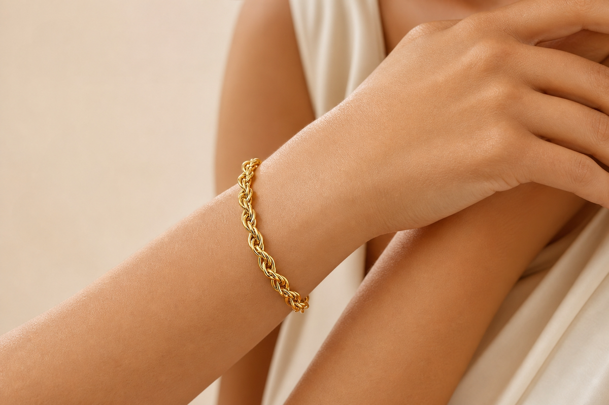 Entwine BRAIDED OPEN CUFF Bracelet | Gold-Tone - For Women | Includes: Bracelet
