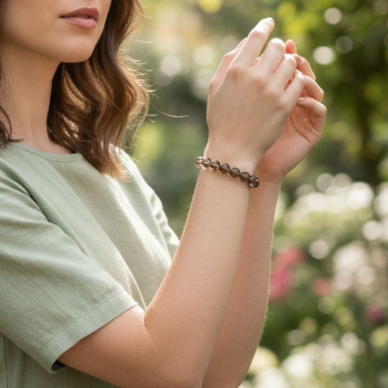 Mystic Bracelet | Smokey Quartz - For Unisex | Includes: Bracelet