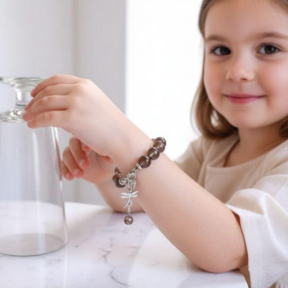 Mystic Smokey Bracelet | Smokey Quartz - For Kids Girls | Includes: Bracelet