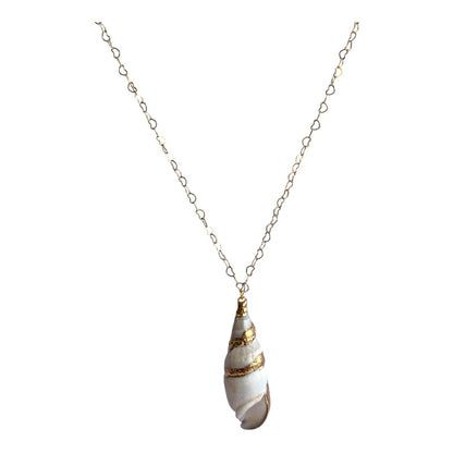 Olive Conch Necklace | Natural Conch - For Women | Includes: Necklace