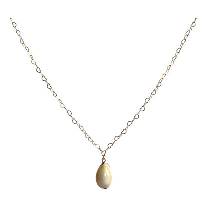 Dainty Yellow Cowrie Necklace | Natural Cowrie- For Women | Includes: Necklace