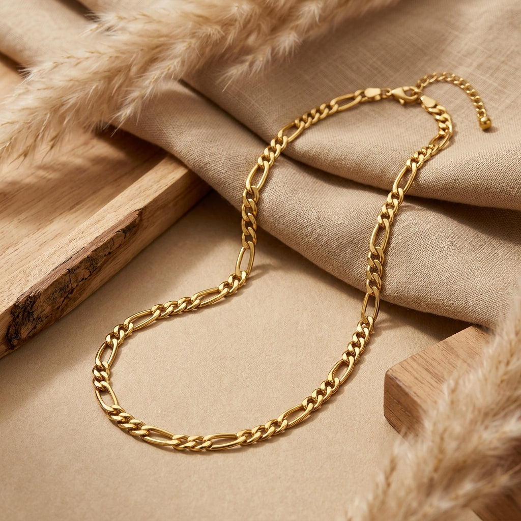 Rhythm FIGARO LINK Necklace | Gold-Tone - For Women | Includes: Necklace