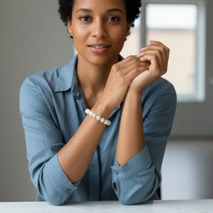 Pearl Glow Bracelet | Mother Of Pearl - For Unisex | Includes: Bracelet