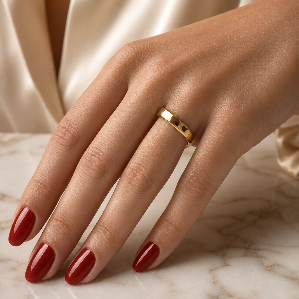 Everyday Ring with REAL GOLD Wide Finish | 18K PVD Gold Plated– For Women l Includes: Ring