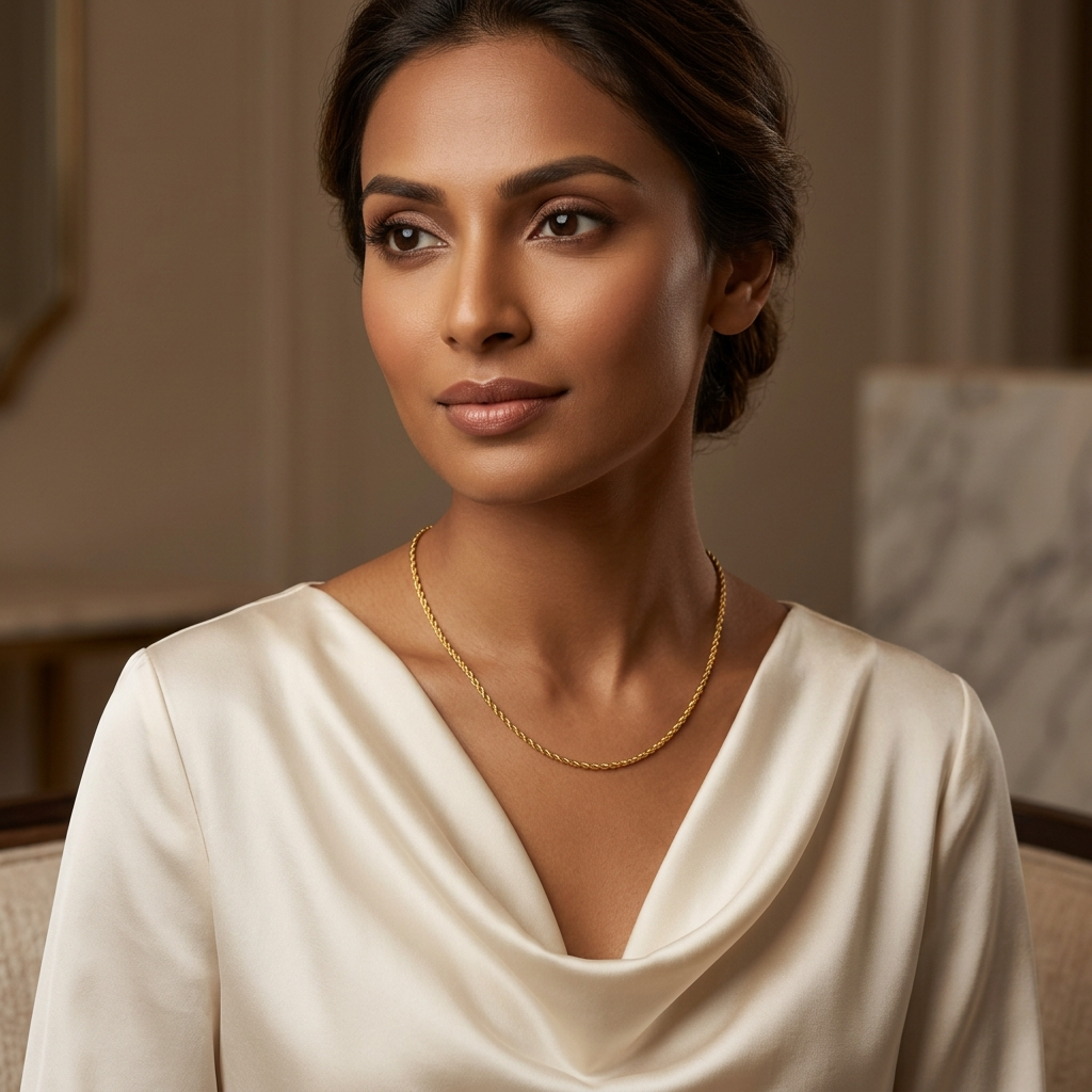 Whisper Fine ROPE CHAIN Necklace | Gold-Tone - For Women | Includes: Necklace